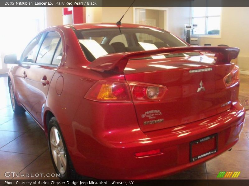 Rally Red Pearl / Black 2009 Mitsubishi Lancer ES