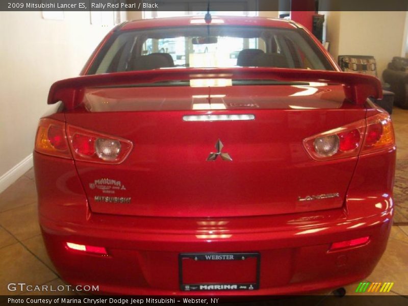Rally Red Pearl / Black 2009 Mitsubishi Lancer ES