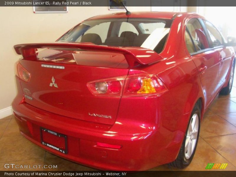 Rally Red Pearl / Black 2009 Mitsubishi Lancer ES