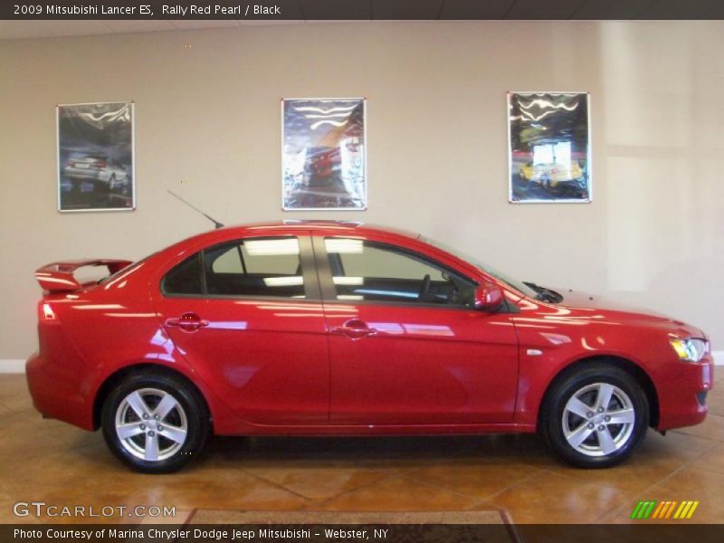 Rally Red Pearl / Black 2009 Mitsubishi Lancer ES