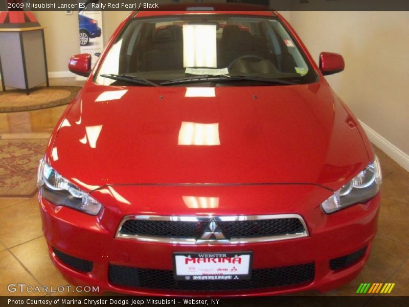 Rally Red Pearl / Black 2009 Mitsubishi Lancer ES