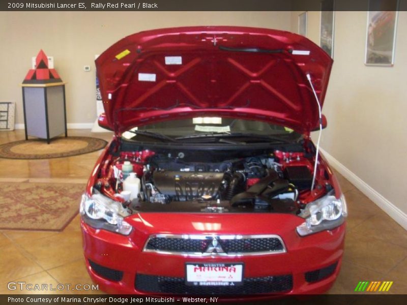 Rally Red Pearl / Black 2009 Mitsubishi Lancer ES