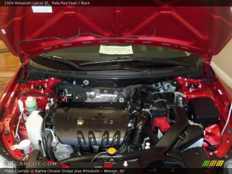 Rally Red Pearl / Black 2009 Mitsubishi Lancer ES