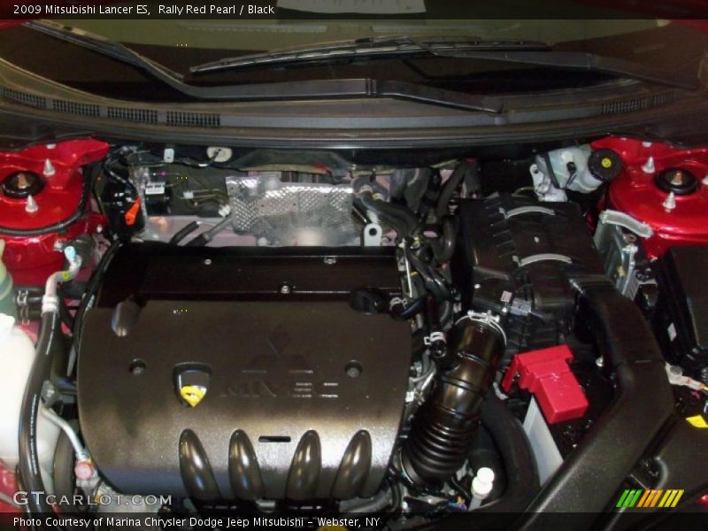 Rally Red Pearl / Black 2009 Mitsubishi Lancer ES