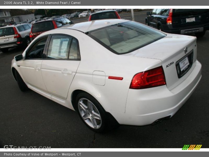 White Diamond Pearl / Camel 2006 Acura TL 3.2