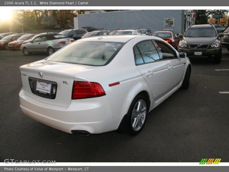 White Diamond Pearl / Camel 2006 Acura TL 3.2