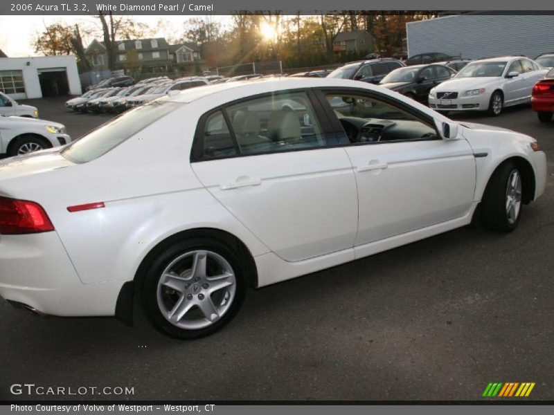 White Diamond Pearl / Camel 2006 Acura TL 3.2