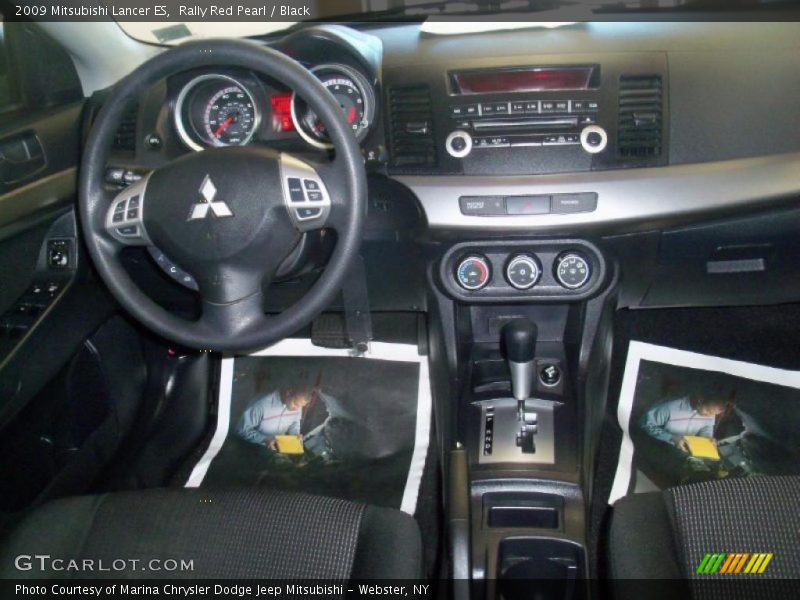 Rally Red Pearl / Black 2009 Mitsubishi Lancer ES