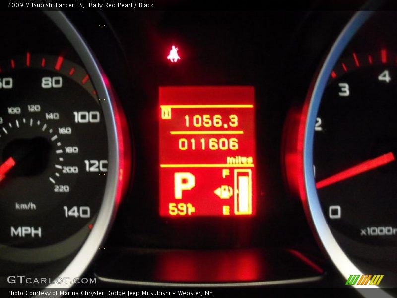 Rally Red Pearl / Black 2009 Mitsubishi Lancer ES