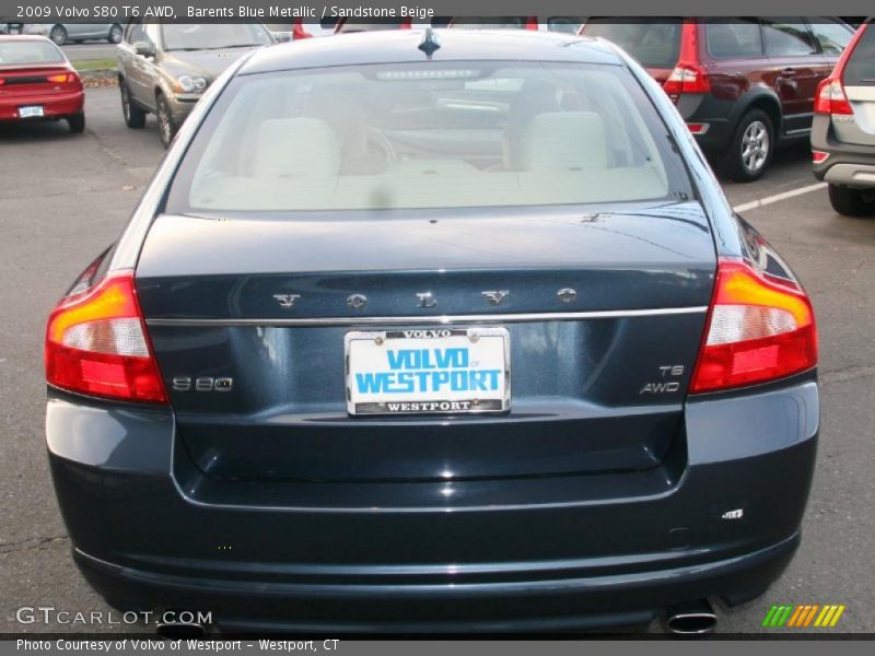 Barents Blue Metallic / Sandstone Beige 2009 Volvo S80 T6 AWD