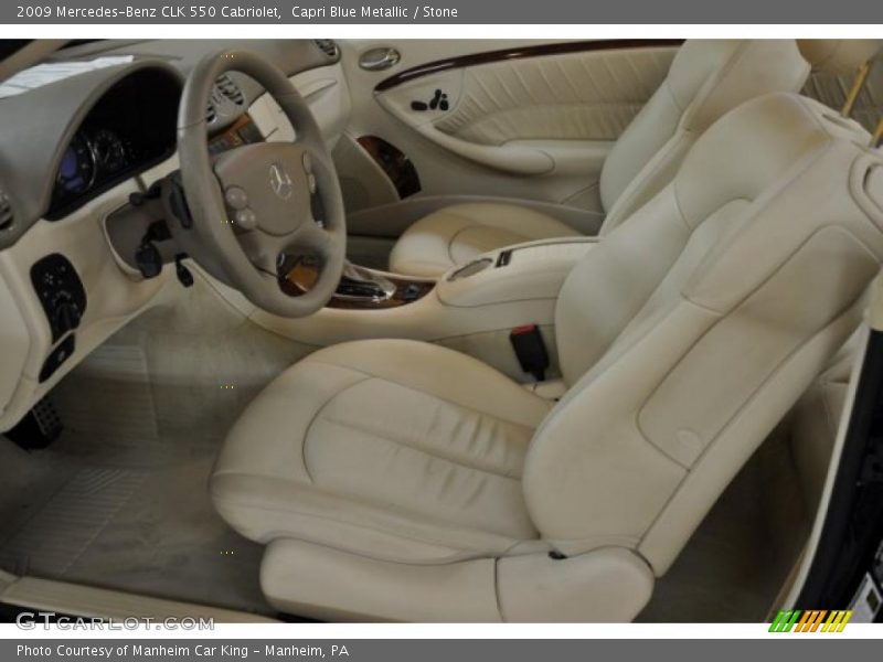  2009 CLK 550 Cabriolet Stone Interior