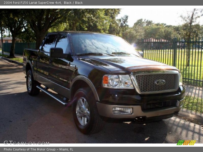 Black / Black 2004 Ford F150 Lariat SuperCrew 4x4