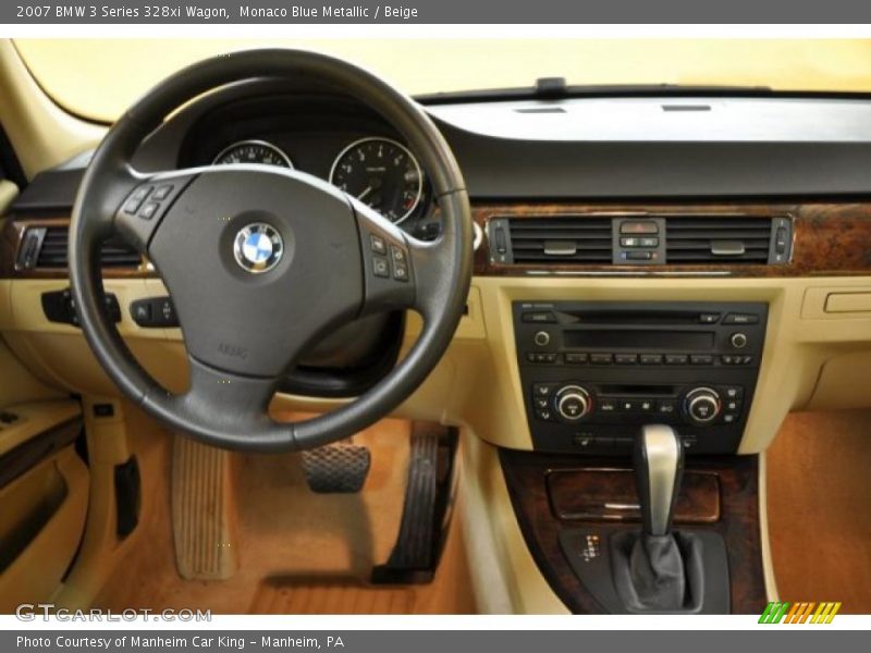 Monaco Blue Metallic / Beige 2007 BMW 3 Series 328xi Wagon