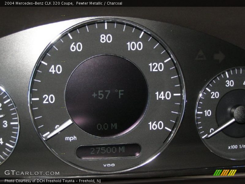 Pewter Metallic / Charcoal 2004 Mercedes-Benz CLK 320 Coupe