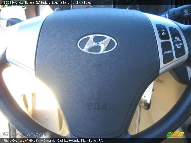 Laguna Sand Metallic / Beige 2008 Hyundai Elantra GLS Sedan