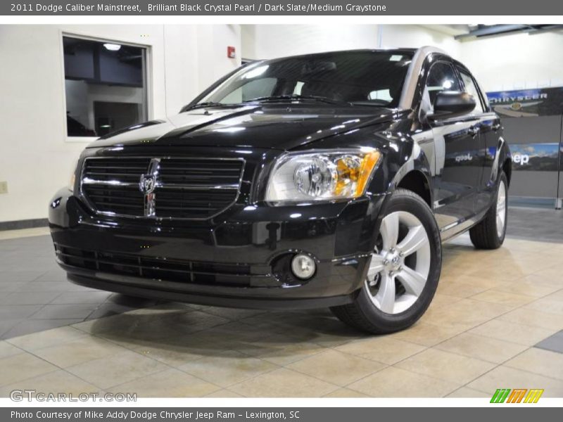 Brilliant Black Crystal Pearl / Dark Slate/Medium Graystone 2011 Dodge Caliber Mainstreet