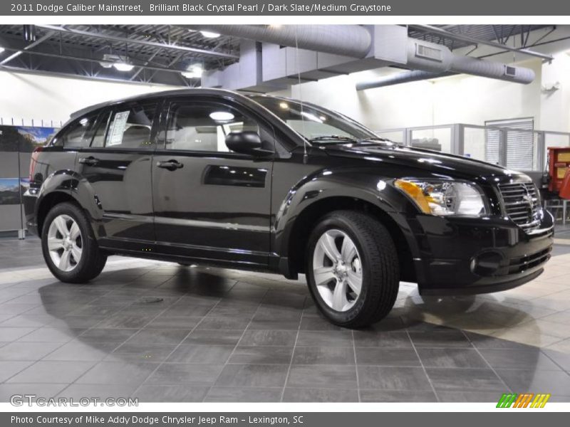 Brilliant Black Crystal Pearl / Dark Slate/Medium Graystone 2011 Dodge Caliber Mainstreet