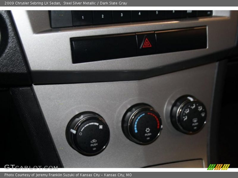 Steel Silver Metallic / Dark Slate Gray 2009 Chrysler Sebring LX Sedan