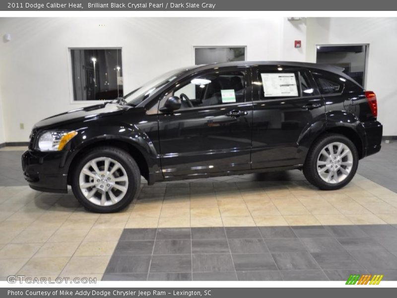Brilliant Black Crystal Pearl / Dark Slate Gray 2011 Dodge Caliber Heat