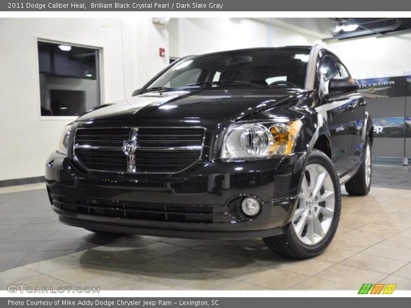 Brilliant Black Crystal Pearl / Dark Slate Gray 2011 Dodge Caliber Heat