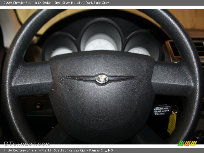 Steel Silver Metallic / Dark Slate Gray 2009 Chrysler Sebring LX Sedan