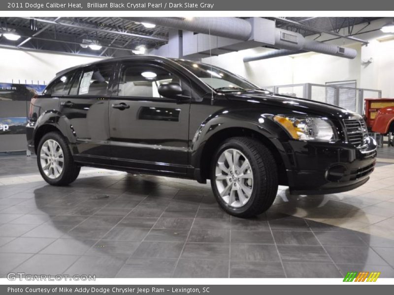 Brilliant Black Crystal Pearl / Dark Slate Gray 2011 Dodge Caliber Heat