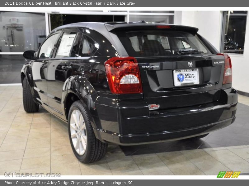 Brilliant Black Crystal Pearl / Dark Slate Gray 2011 Dodge Caliber Heat