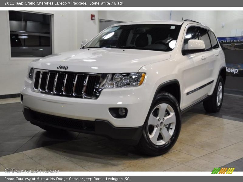 Stone White / Black 2011 Jeep Grand Cherokee Laredo X Package
