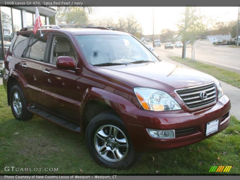 Salsa Red Pearl / Ivory 2008 Lexus GX 470