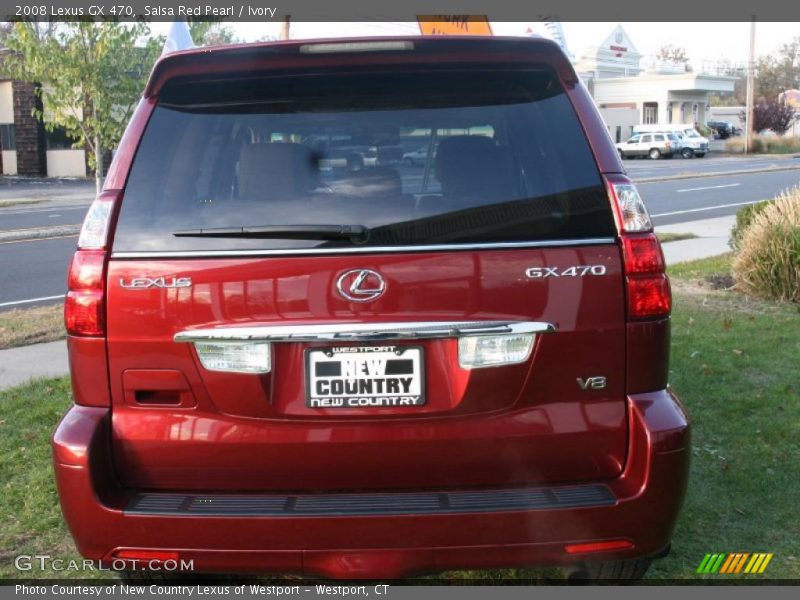 Salsa Red Pearl / Ivory 2008 Lexus GX 470