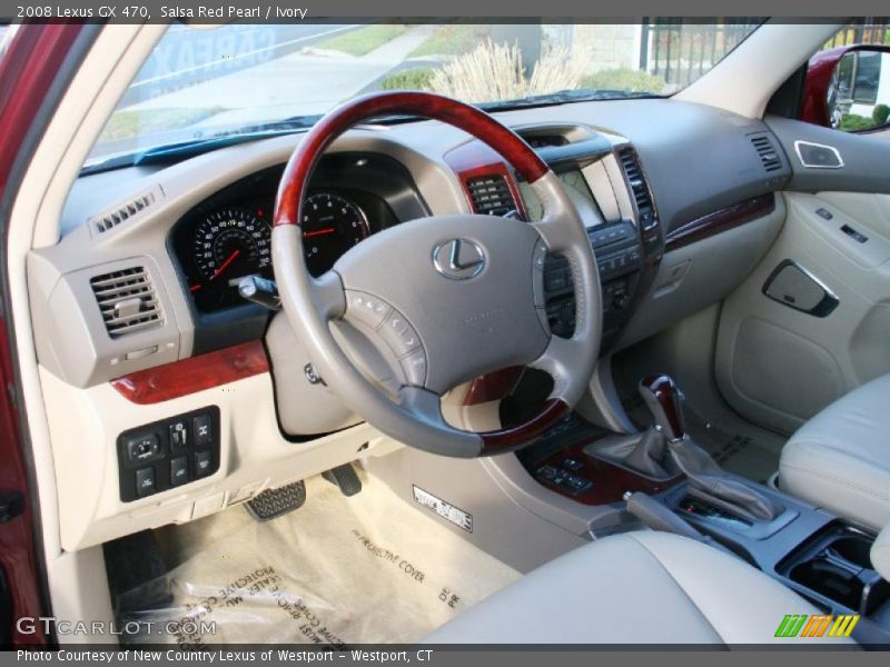 Salsa Red Pearl / Ivory 2008 Lexus GX 470