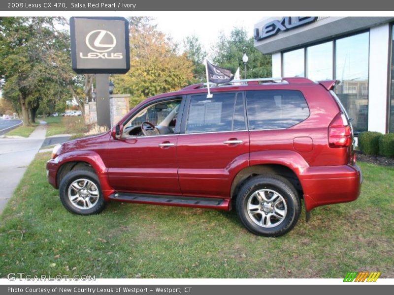 Salsa Red Pearl / Ivory 2008 Lexus GX 470
