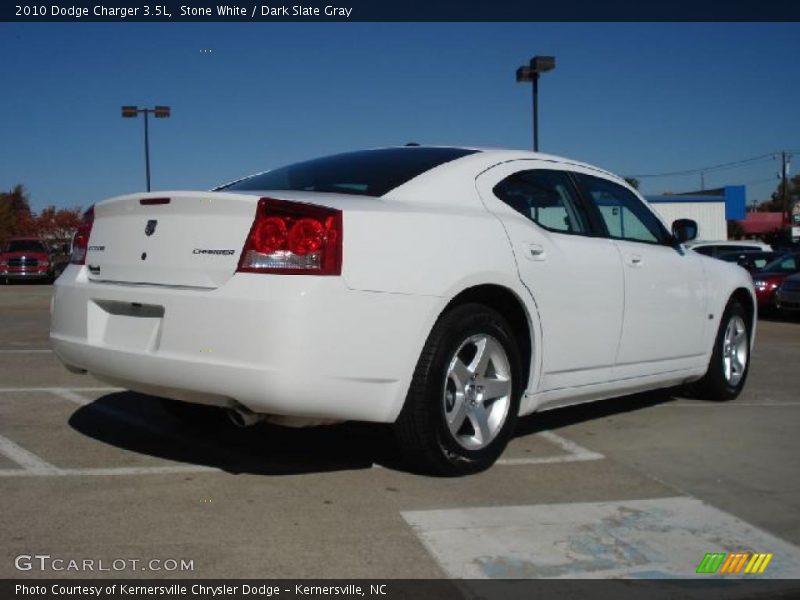 Stone White / Dark Slate Gray 2010 Dodge Charger 3.5L