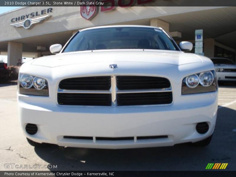 Stone White / Dark Slate Gray 2010 Dodge Charger 3.5L