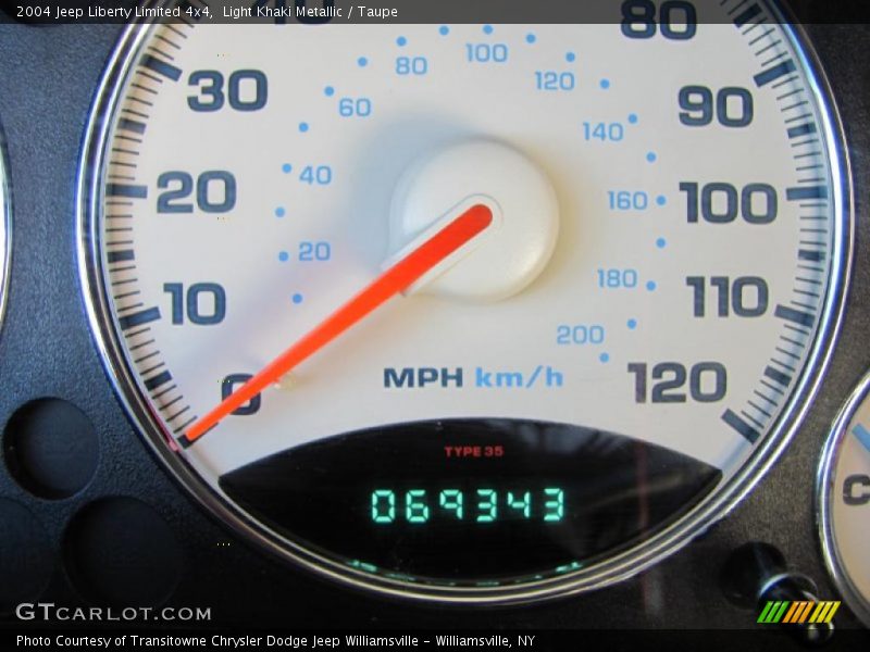 Light Khaki Metallic / Taupe 2004 Jeep Liberty Limited 4x4