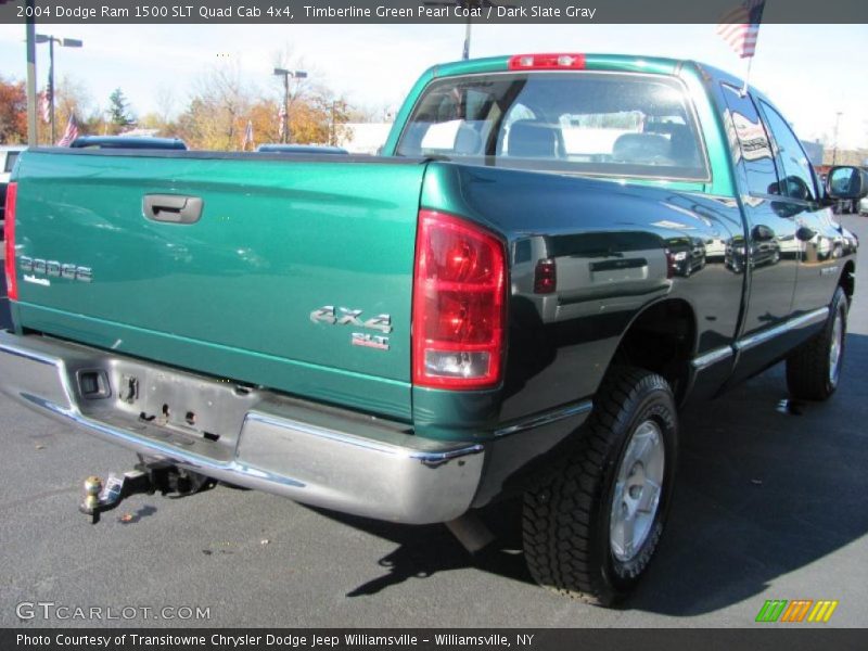 Timberline Green Pearl Coat / Dark Slate Gray 2004 Dodge Ram 1500 SLT Quad Cab 4x4