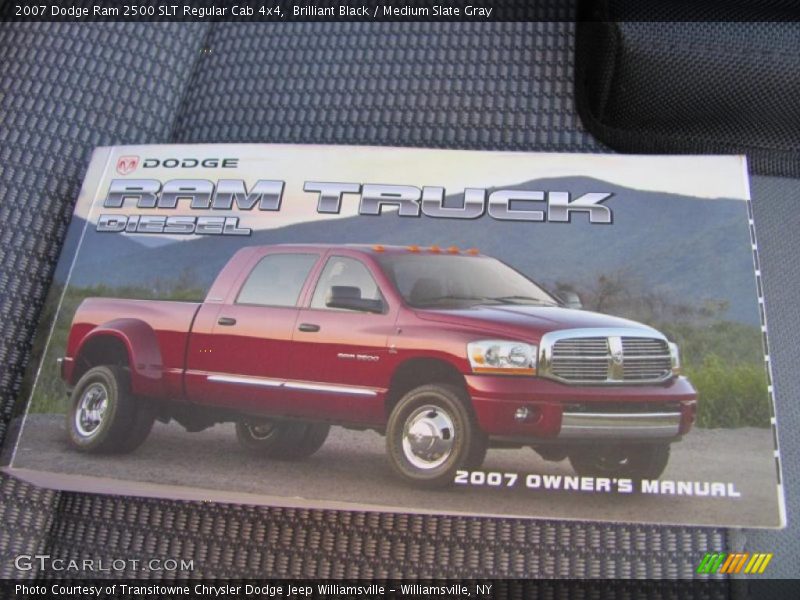 Brilliant Black / Medium Slate Gray 2007 Dodge Ram 2500 SLT Regular Cab 4x4