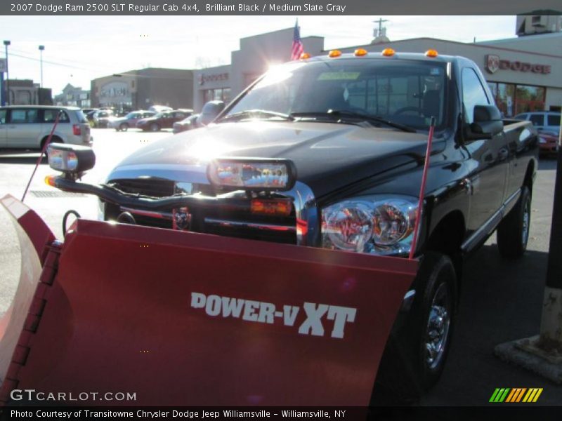 Brilliant Black / Medium Slate Gray 2007 Dodge Ram 2500 SLT Regular Cab 4x4