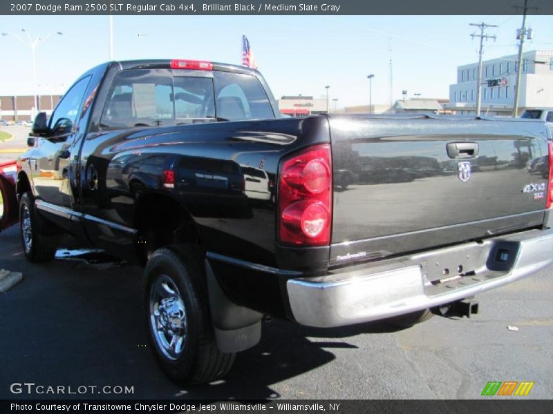 Brilliant Black / Medium Slate Gray 2007 Dodge Ram 2500 SLT Regular Cab 4x4