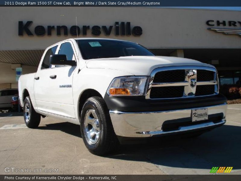 Bright White / Dark Slate Gray/Medium Graystone 2011 Dodge Ram 1500 ST Crew Cab