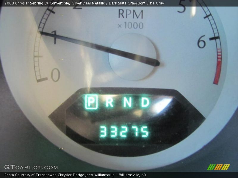 Silver Steel Metallic / Dark Slate Gray/Light Slate Gray 2008 Chrysler Sebring LX Convertible