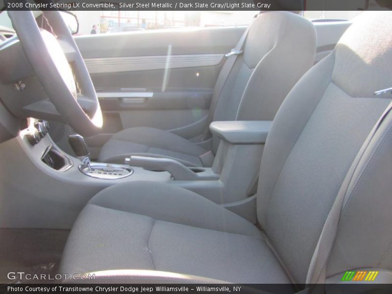 Silver Steel Metallic / Dark Slate Gray/Light Slate Gray 2008 Chrysler Sebring LX Convertible