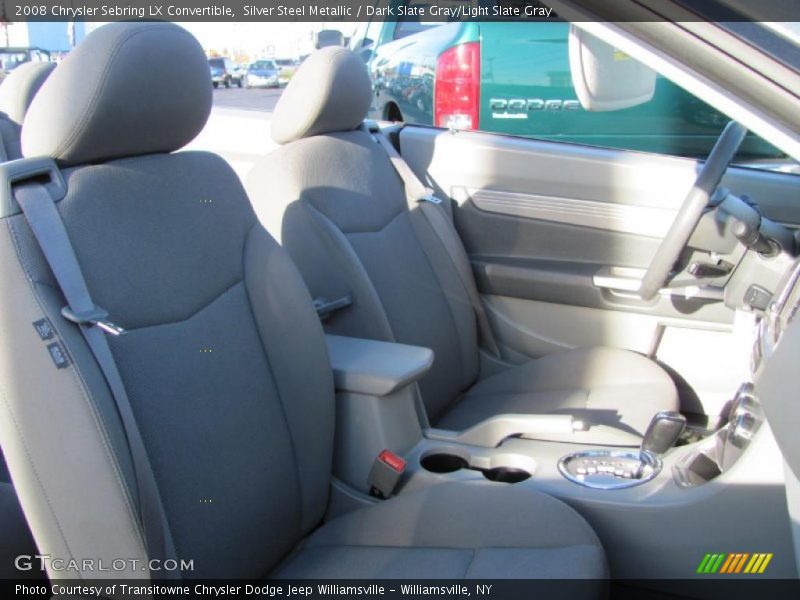 Silver Steel Metallic / Dark Slate Gray/Light Slate Gray 2008 Chrysler Sebring LX Convertible