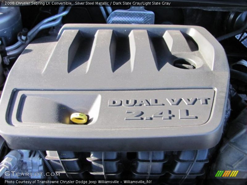 Silver Steel Metallic / Dark Slate Gray/Light Slate Gray 2008 Chrysler Sebring LX Convertible