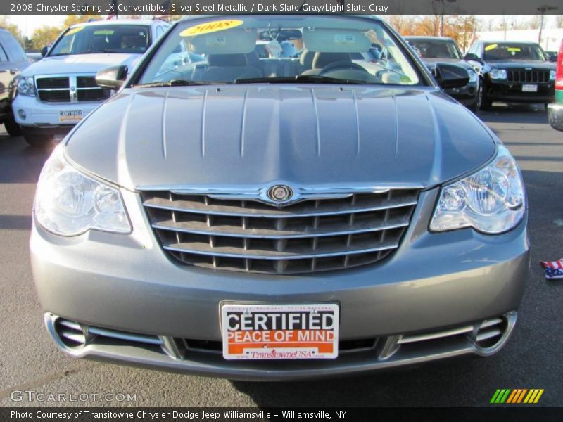 Silver Steel Metallic / Dark Slate Gray/Light Slate Gray 2008 Chrysler Sebring LX Convertible