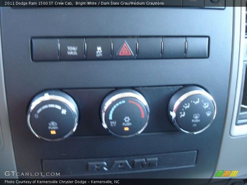 Bright White / Dark Slate Gray/Medium Graystone 2011 Dodge Ram 1500 ST Crew Cab
