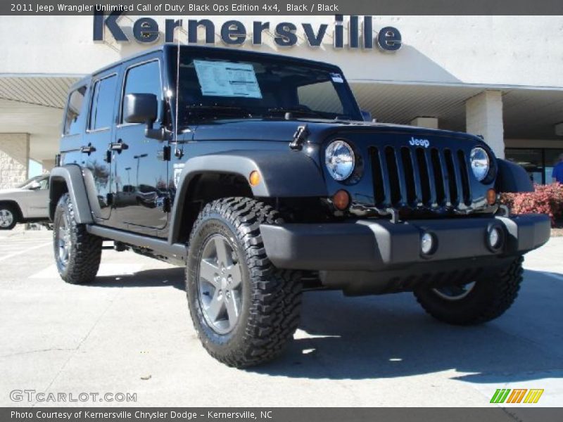 Black / Black 2011 Jeep Wrangler Unlimited Call of Duty: Black Ops Edition 4x4