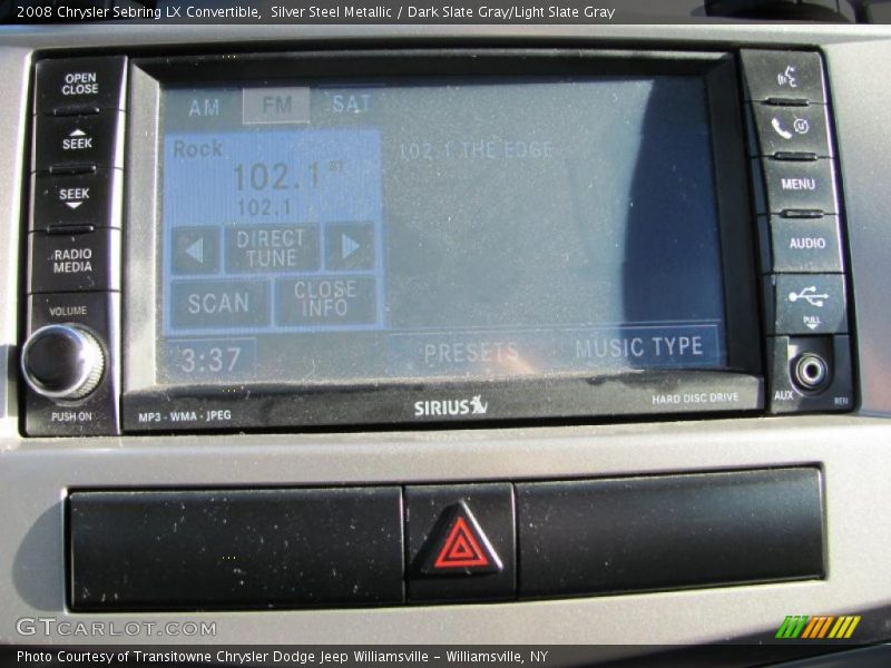 Silver Steel Metallic / Dark Slate Gray/Light Slate Gray 2008 Chrysler Sebring LX Convertible