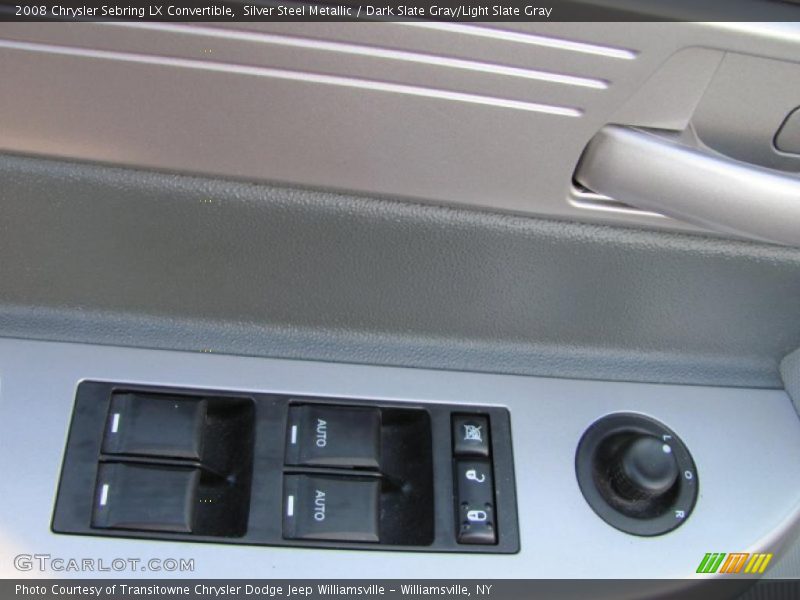 Silver Steel Metallic / Dark Slate Gray/Light Slate Gray 2008 Chrysler Sebring LX Convertible