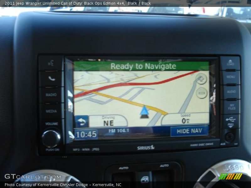 Navigation of 2011 Wrangler Unlimited Call of Duty: Black Ops Edition 4x4